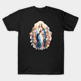 Blessed Mother Mary Knows Best Catholic Mother's Day T-Shirt